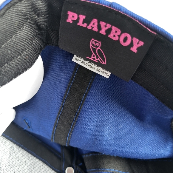 OVO x Playboy Pin-Up Blue Cap Adjustable Size Hat New With Tag - Picture 12 of 12